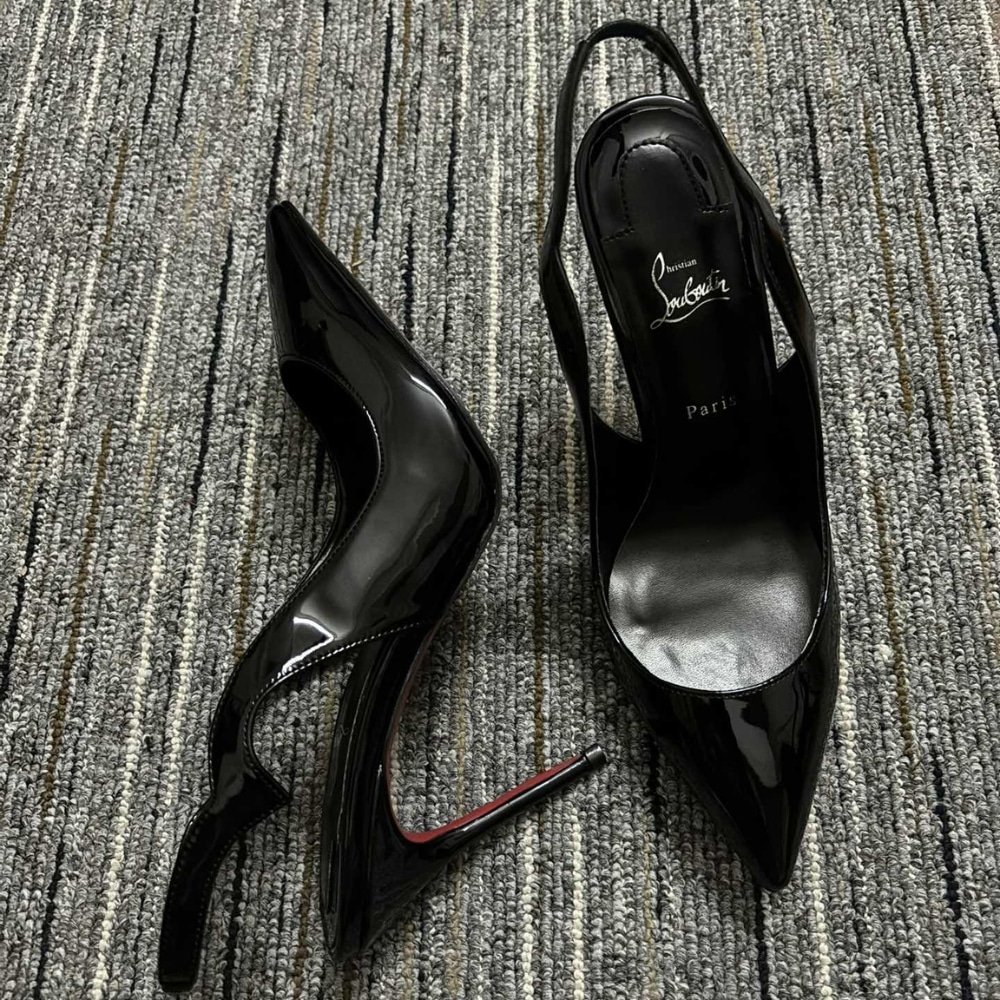 Chr1st1an Louboutin Hot Chick Sling Black 3230045B439