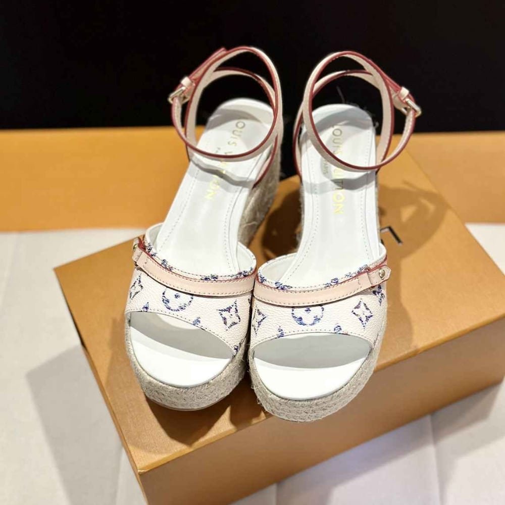 L0vis Vvtt0n Helios Wedge Sandal White 1Acsfq