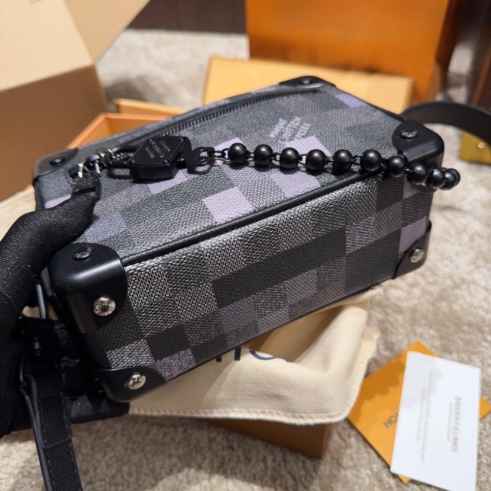 L0vis Vvtt0n Mini Soft Trunk Box Bag Black 18Cm M14922