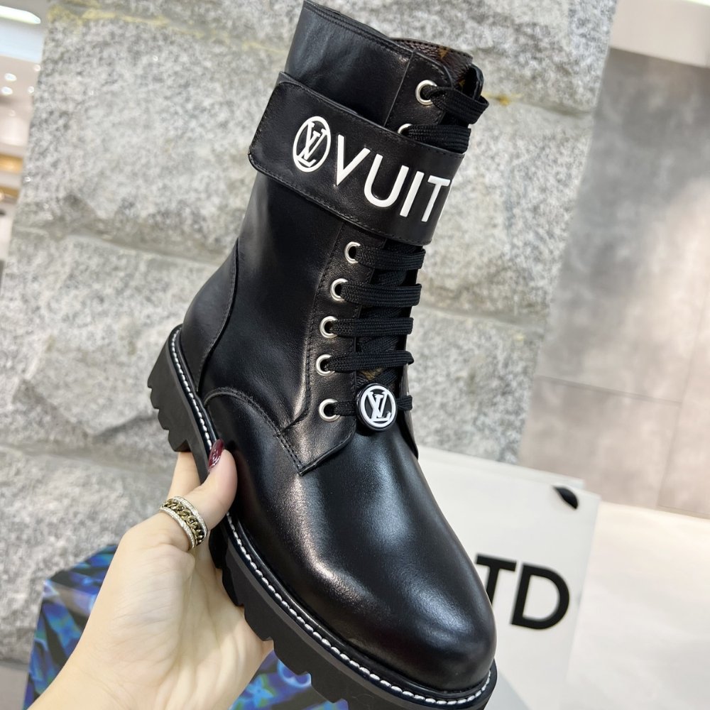 L0vis Vvtt0n Territory Flat Ranger Boots Black 1A9Hae