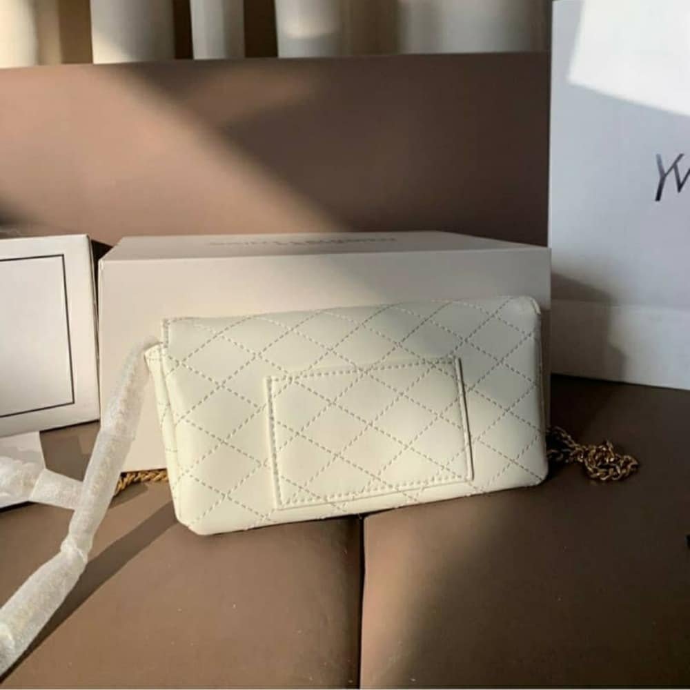Sa1nt Lau*nt Gaby Phone Case Bag Blanc Vintage 19Cm 7540511El079207
