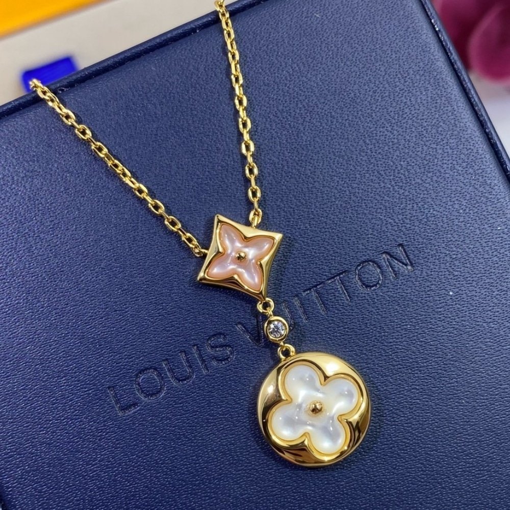 L0vis Vvtt0n Colour Blossom Necklace Gold Q94355