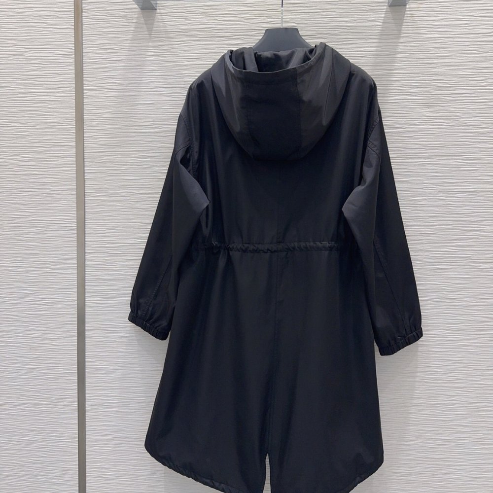 Pra*a Re Nylon Raincoat Black 29C285 1Wq8 F0002 S Ooo