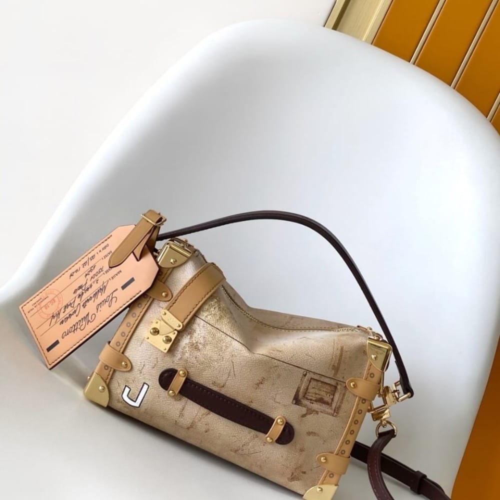 [S*per Vip 1:1] L0vis Vvtt0n Side Trunk MM Beige 23Cm M12480