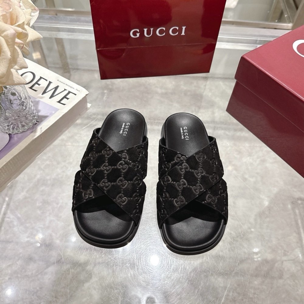 Gvc*1 Men Slide Sandal Black 834940 Aaduo 1000