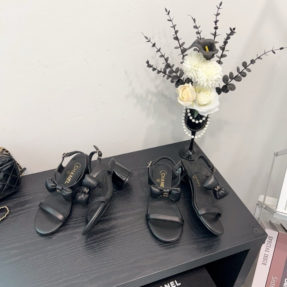 Ch**el Sandals Black G46192 B18985 94305