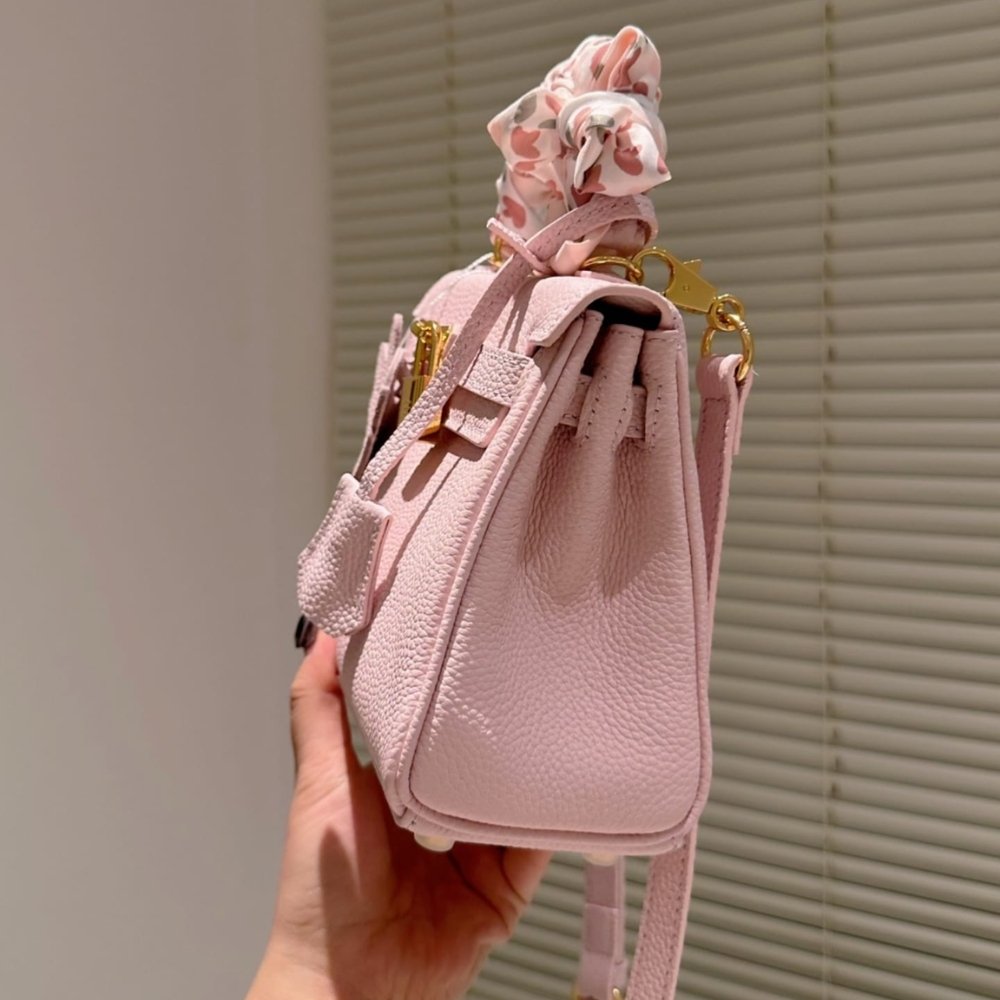 H**me5 Birkin 20 Togo Leather Light Pink 20Cm