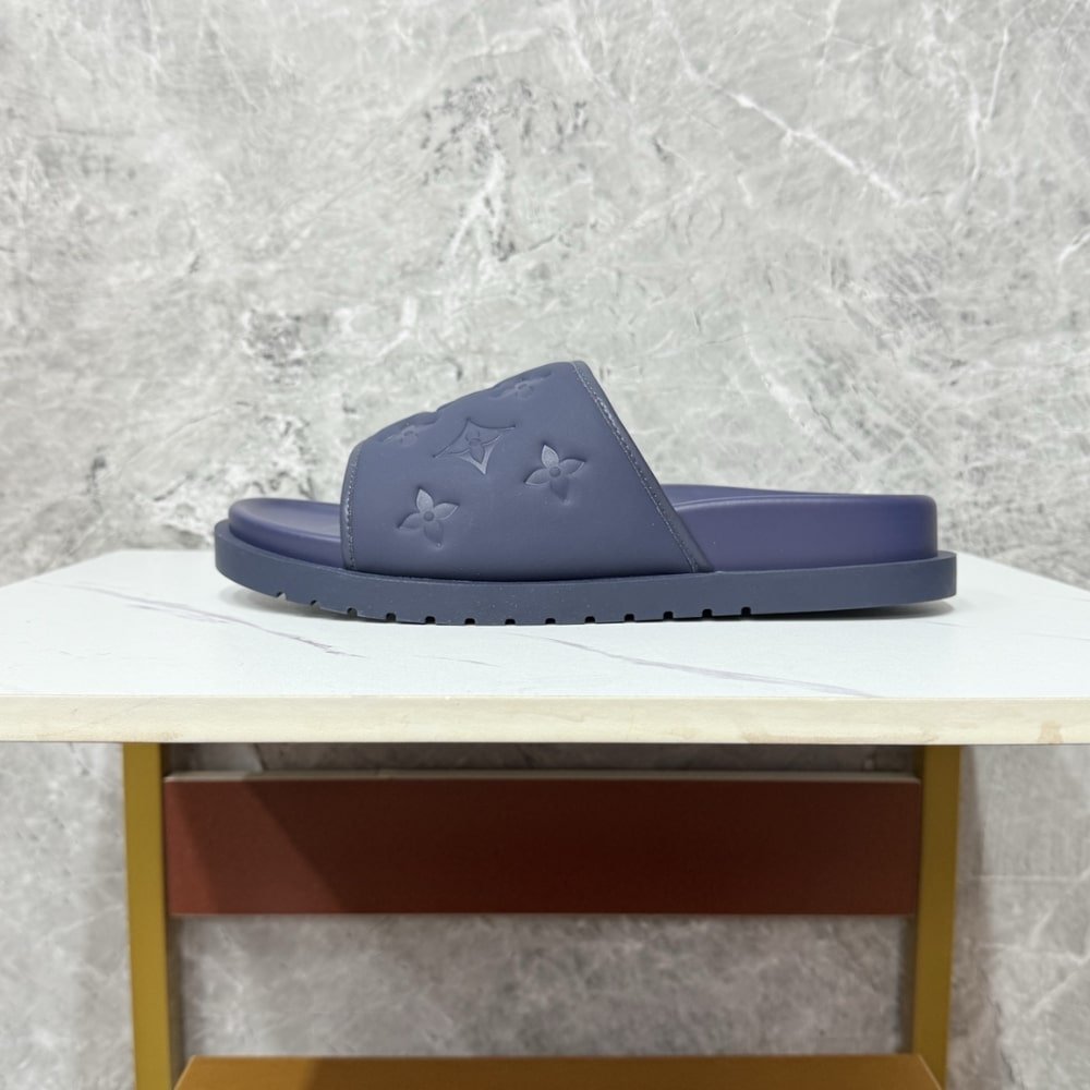 L0vis Vvtt0n Waterfront Mule Navy Blue