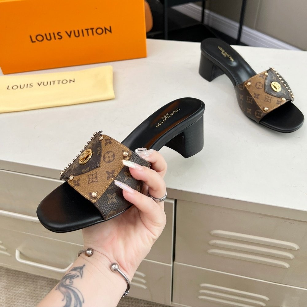 L0vis Vvtt0n Lv Frame Mule Cacao Brown