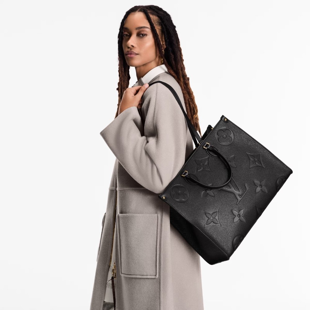 L0vis Vvtt0n Onthego GM Bag Monogram Empreinte Leather Black 41Cm M44925