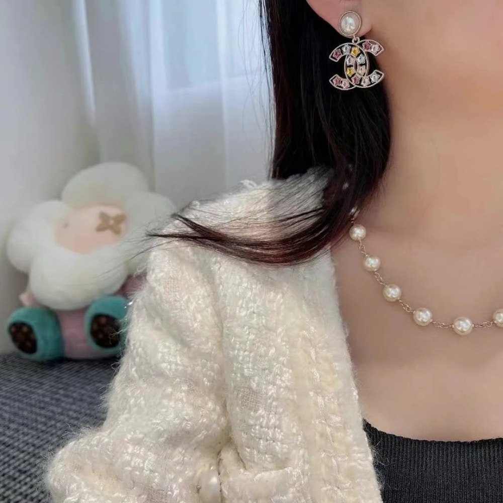 Ch**el Colorful Star Earings Abf197 B19940 Nafqf