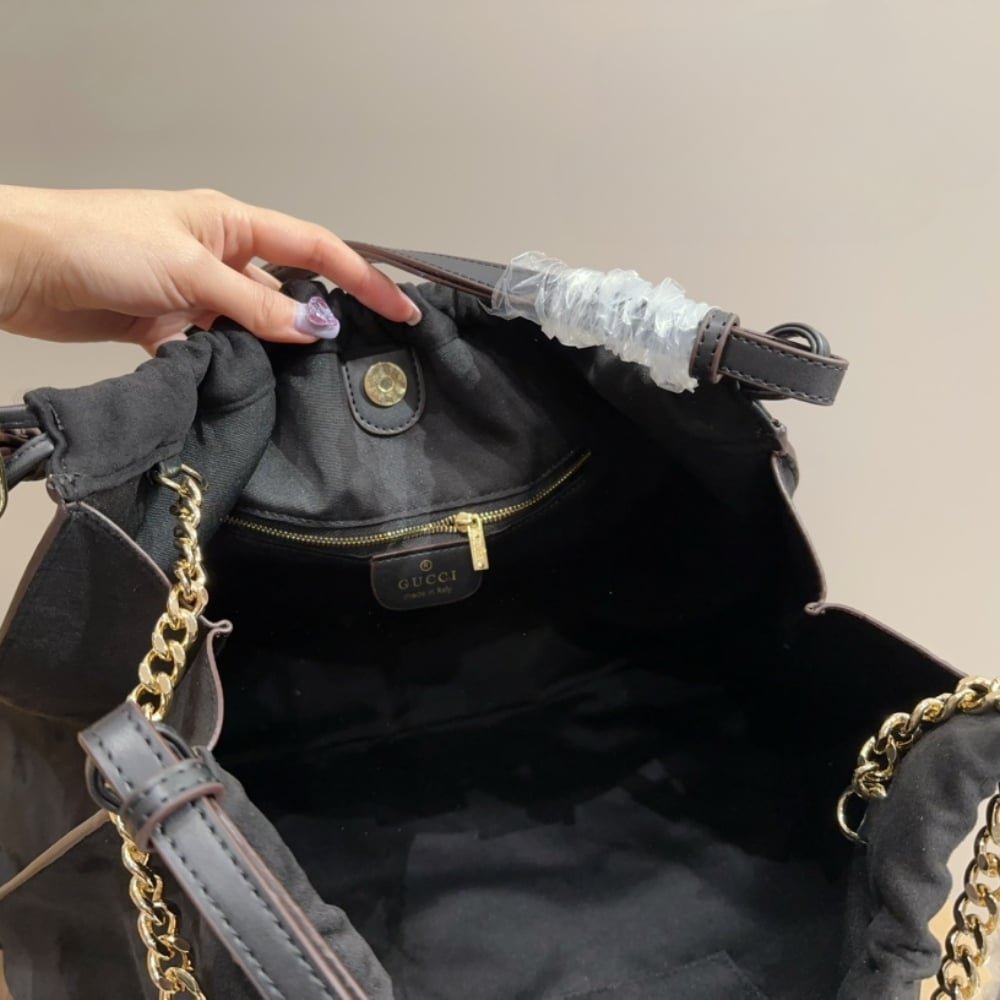 Gvc*1 Blondie Large Suede Tote Bag Black 50Cm