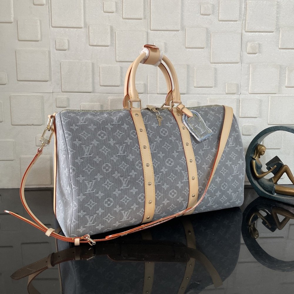 [S*per Vip 1:1] L0vis Vvtt0n Keepall Bandoulière 45 Cloudy Gray 45Cm M13748