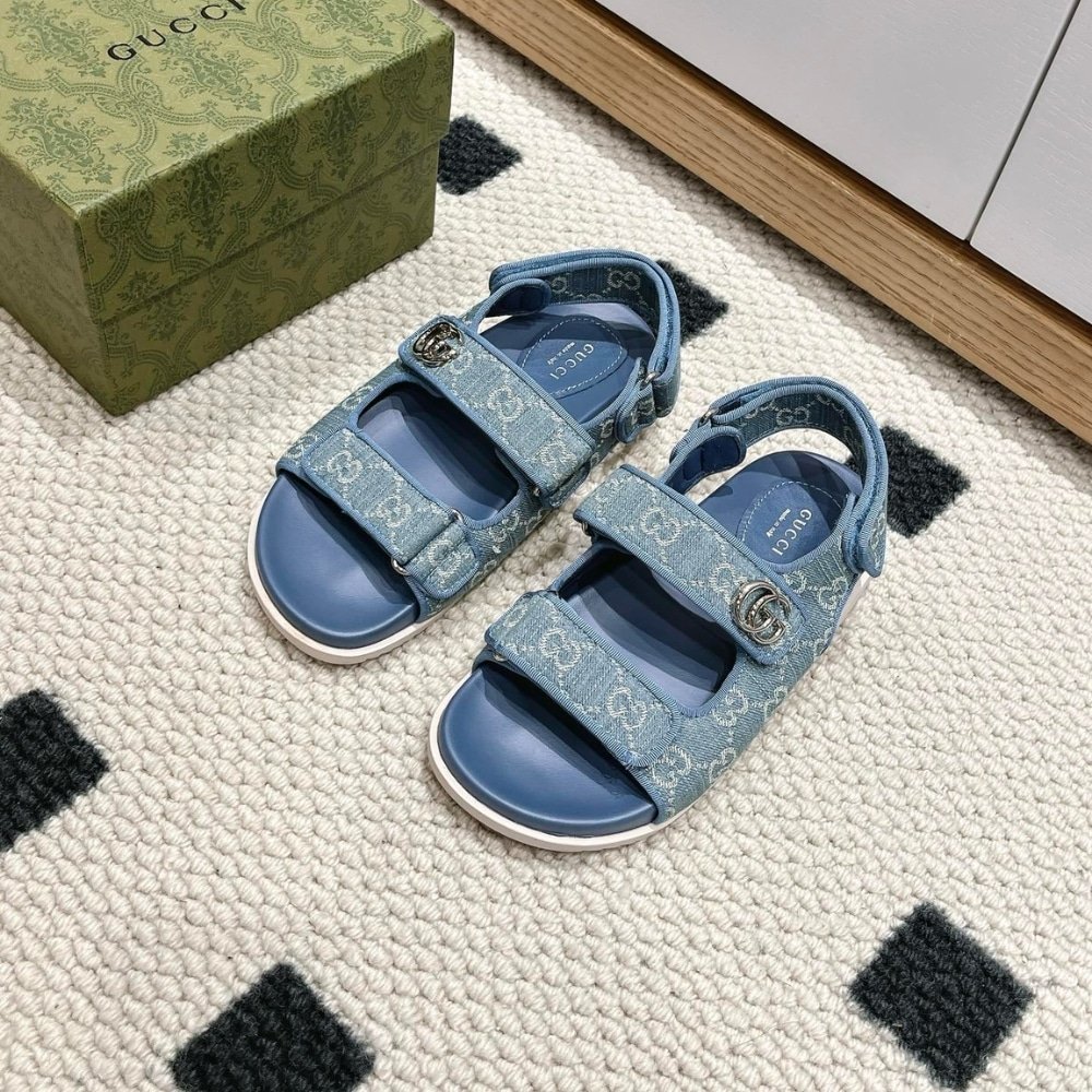 Gvc*1 Gg Sandal Light Blue Denim 771575 Facuo 4646