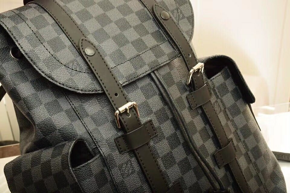 L0vis Vvtt0n Christopher Mm Backpack Damier Graphite Canvas Black 44Cm N41379