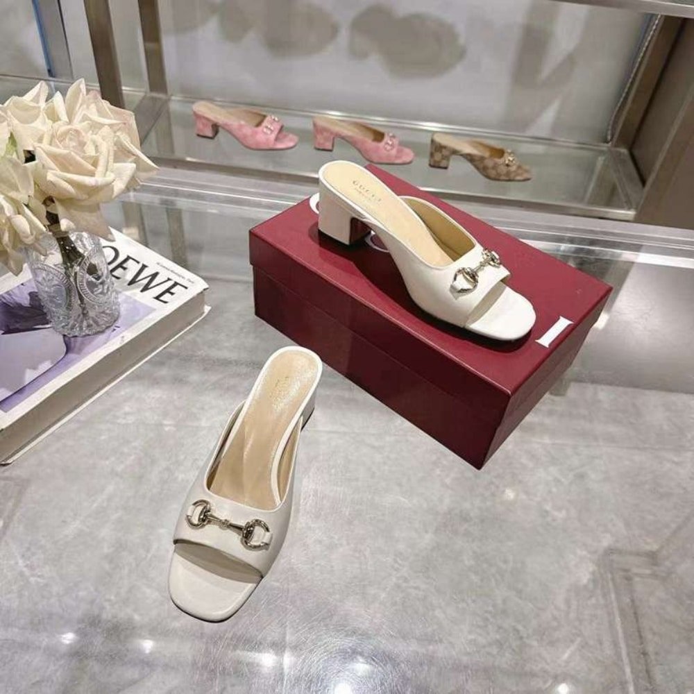 Gvc*1 Women Horsebit Slide Ivory 816607 C9D00 9540