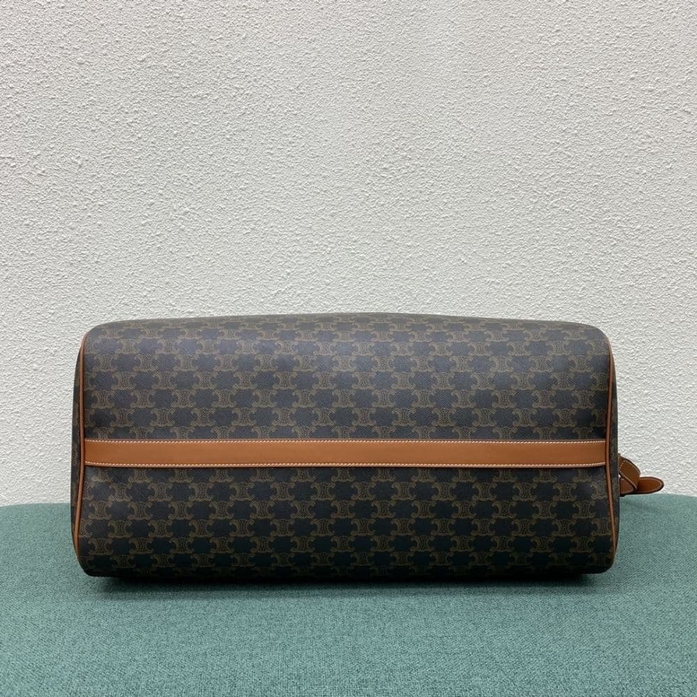 Ce1i*e Large Travel Bag In Triomphe Canvas Tan 50Cm 191472Cyx 04Lu