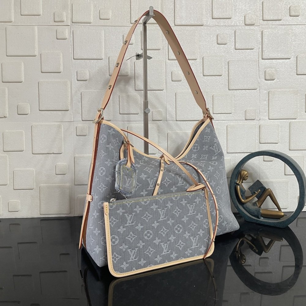 [S*per Vip 1:1] L0vis Vvtt0n Carryall MM Washed Gray 39Cm M13289