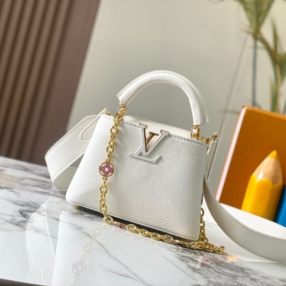 L0vis Vvtt0n Capucines Mini White 21Cm M23718