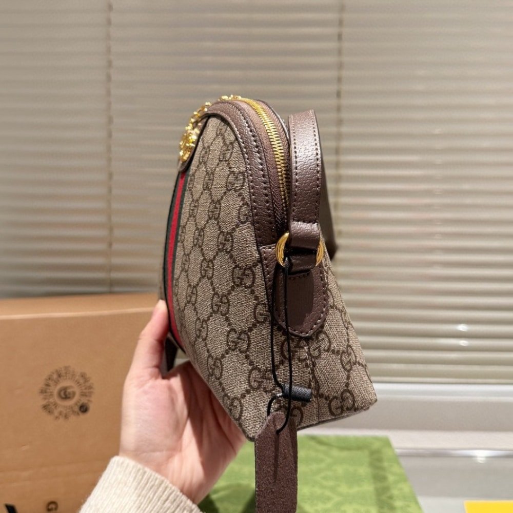 Gvc*1 Ophidia Small Shoulder Gg Svp*me Beige Ebony 23Cm 499621 K05Ng 8745