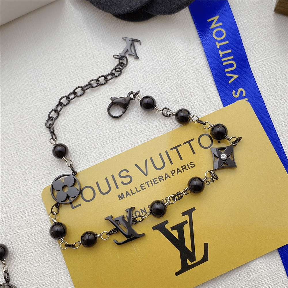 L0vis Vvtt0n Lv Pearls Bracelet Black M1391A