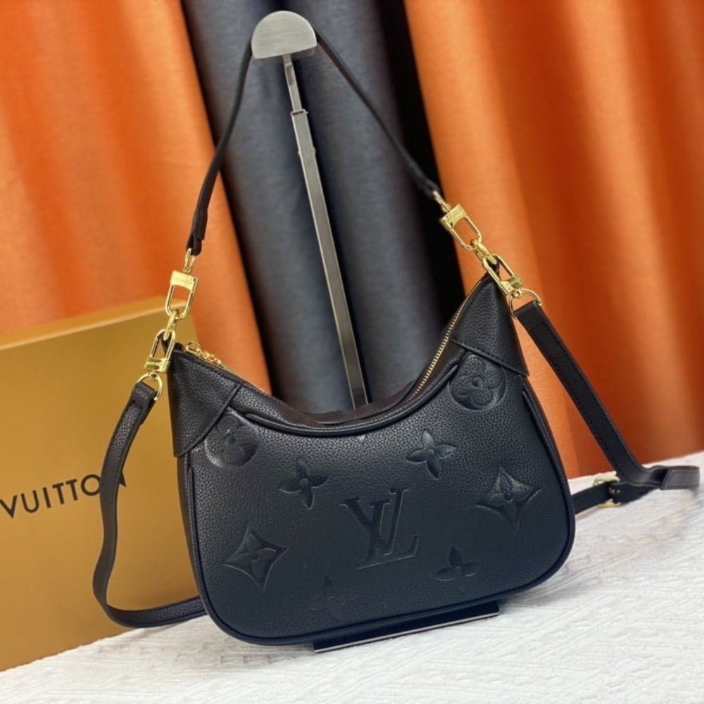 [S*per Vip 1:1] L0vis Vvtt0n Bagatelle Monogram Empreinte Leather Black 22Cm M46002