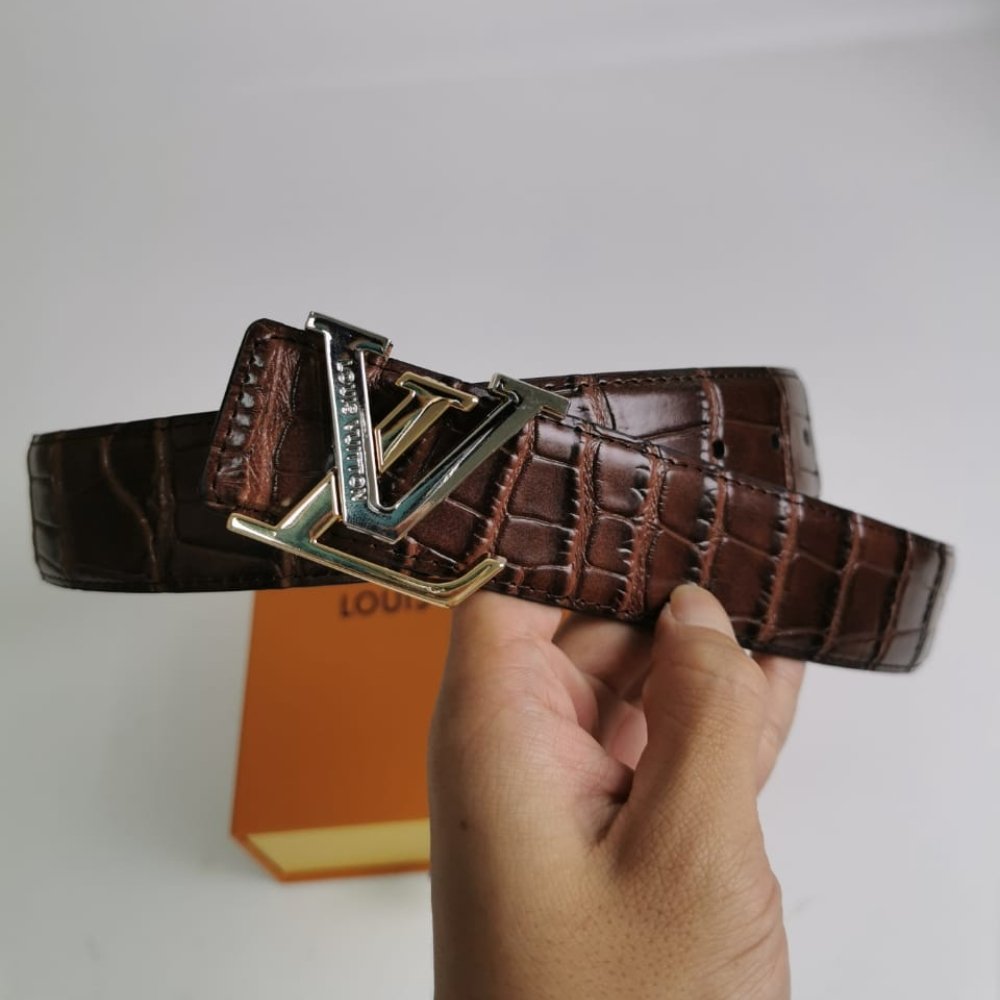 L0vis Vvtt0n Lv Initiales Reversible Belt Brown 38Mm