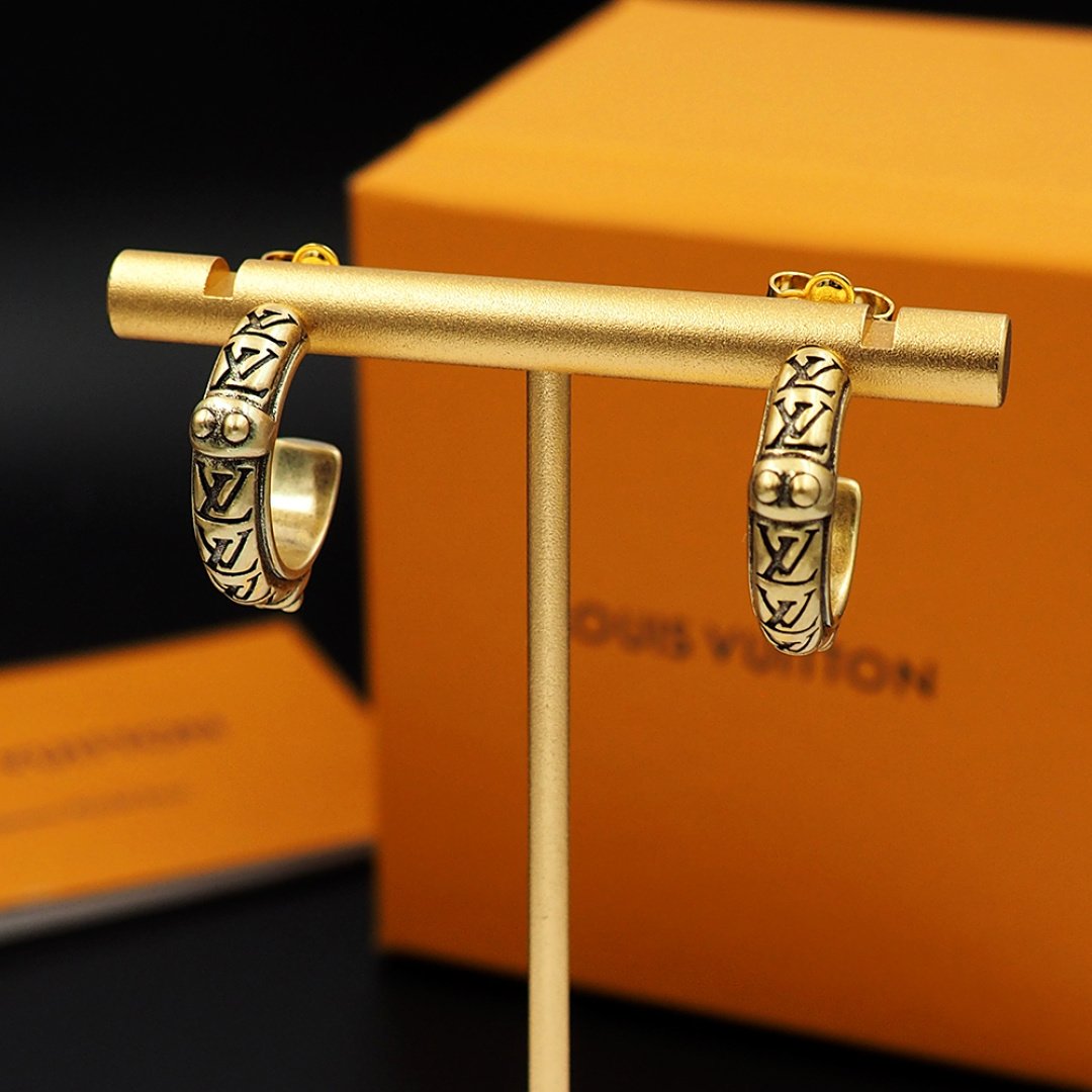 L0vis Vvtt0n Lv Lozine Hoop Earrings Gold