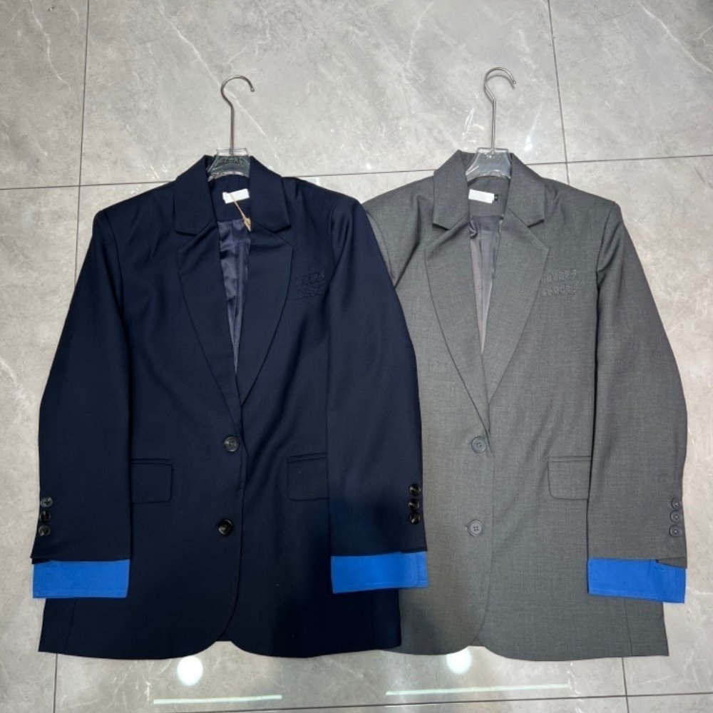 Miu Miu Single Breasted Gabardine Jacket Navy Mh1974 16E8 F0124 S Ooo