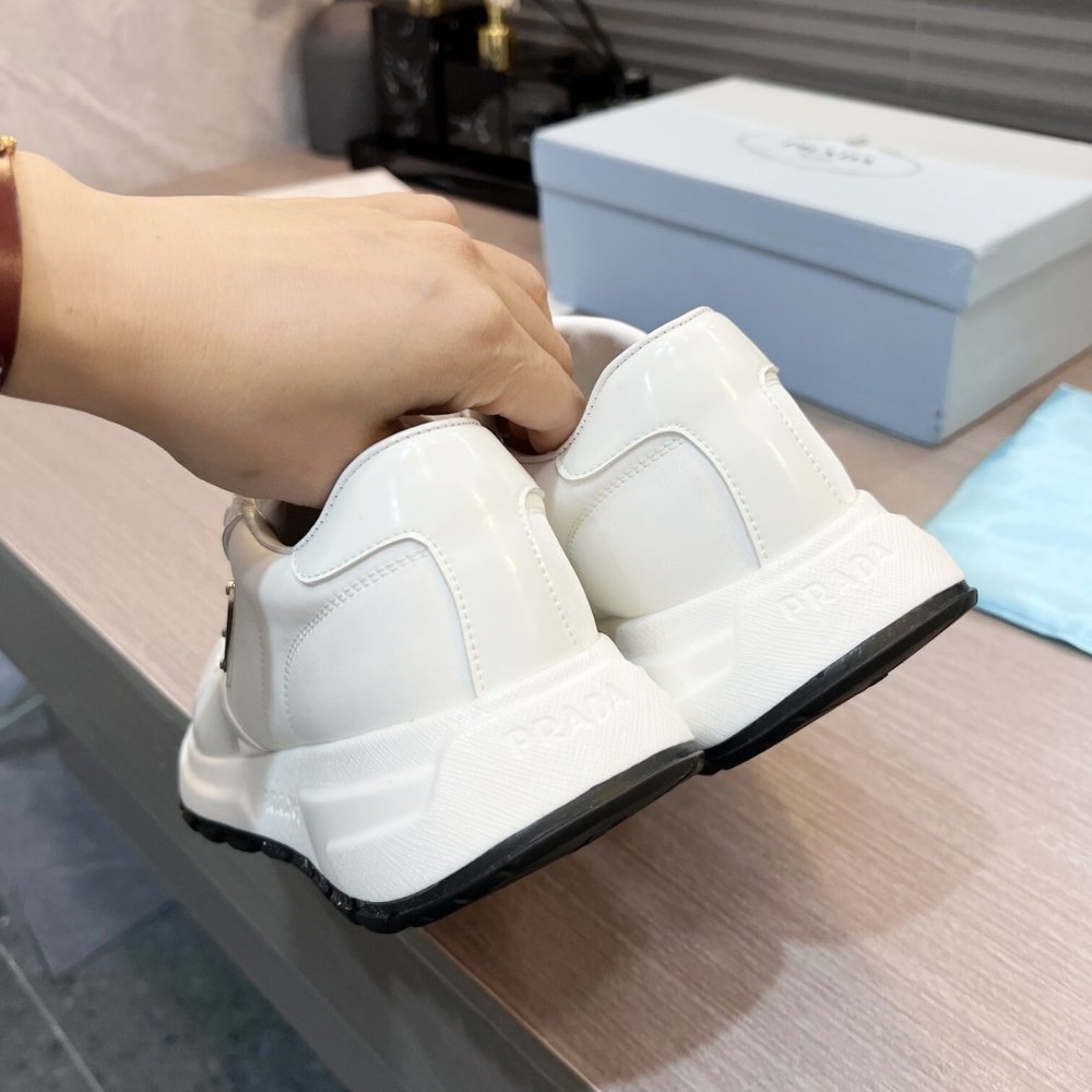 Pra*a Re Nylon Sneaker White 1E804M 3Lfv F0964