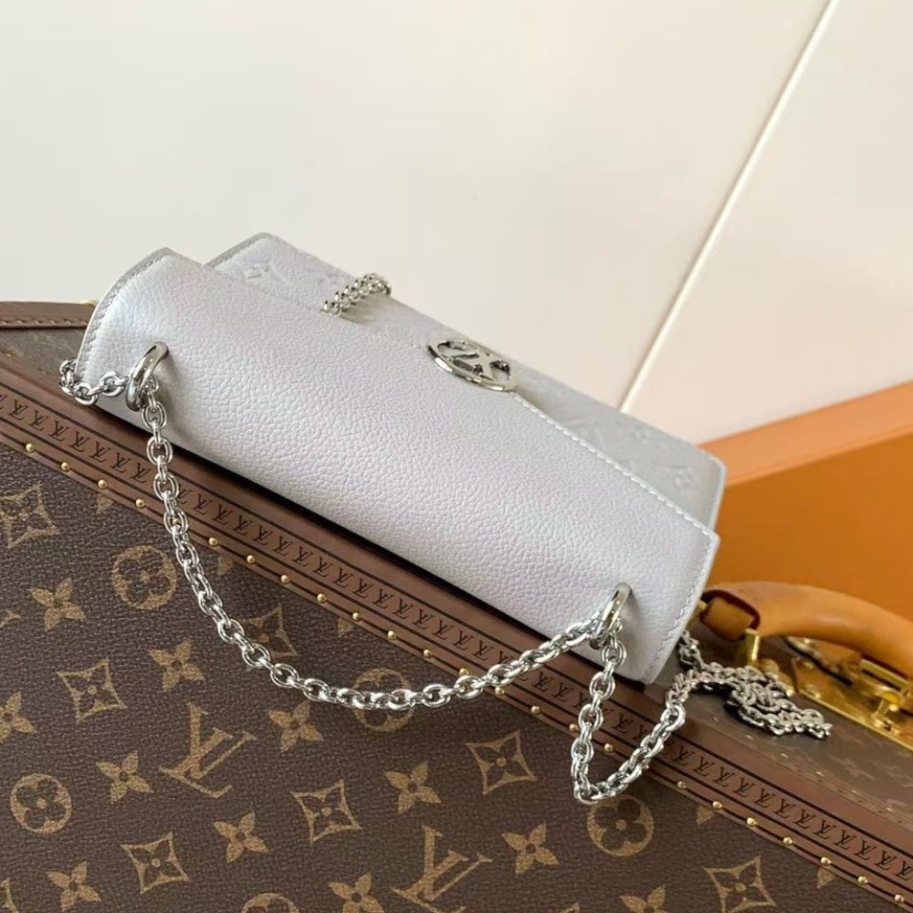 [S*per Vip 1:1] L0vis Vvtt0n Wallet On Chain Rosy Brume Gray 19Cm M13570
