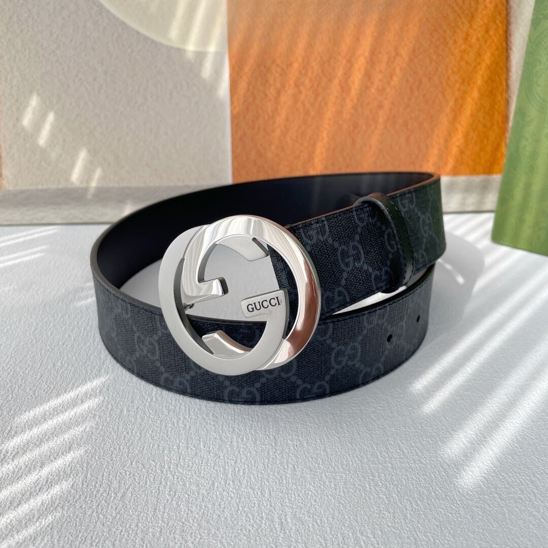 Gvc*1 Gg Svp*me Belt With G Buckle Black 40Mm