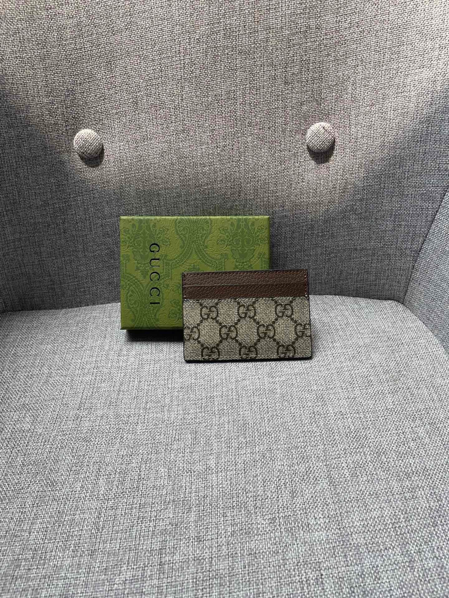 Gvc*1 Ophidia Gg Card Case Monogram Brown 10Cm 523159 96Iwg 8745