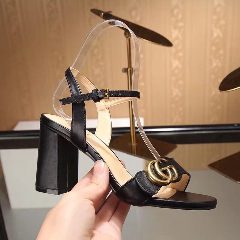 Gvc*1 G Mid Heel Sandal Black ‎453379 A3N00 1000