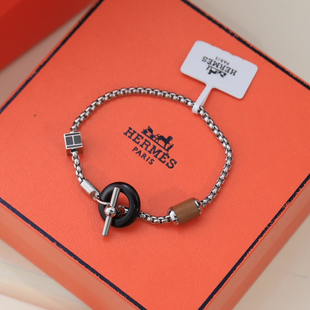 H**me5 Meli Melo Bracelet Palladium Hardware H077299Fp02T4
