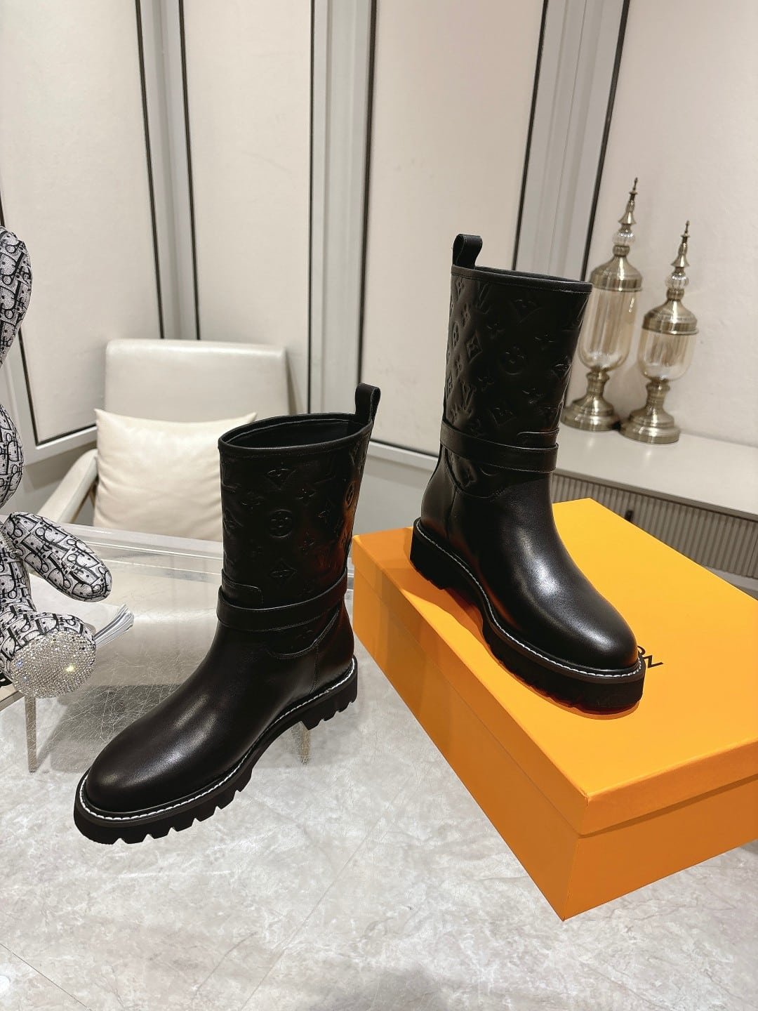 L0vis Vvtt0n Territory Flat Ankle Boot Black 1Adcq1