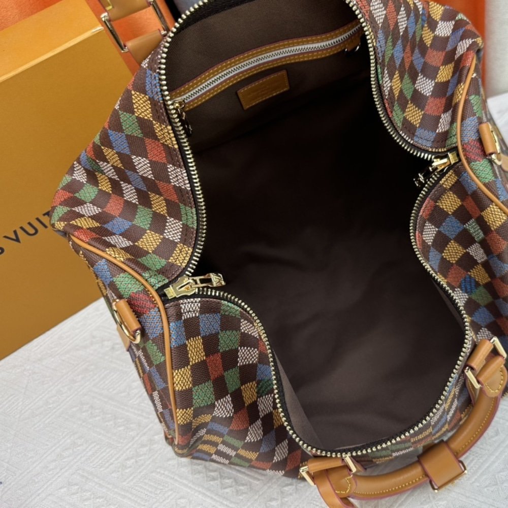 L0vis Vvtt0n Keepall Bandoulière 50 Leather Trim Muticolor 50Cm