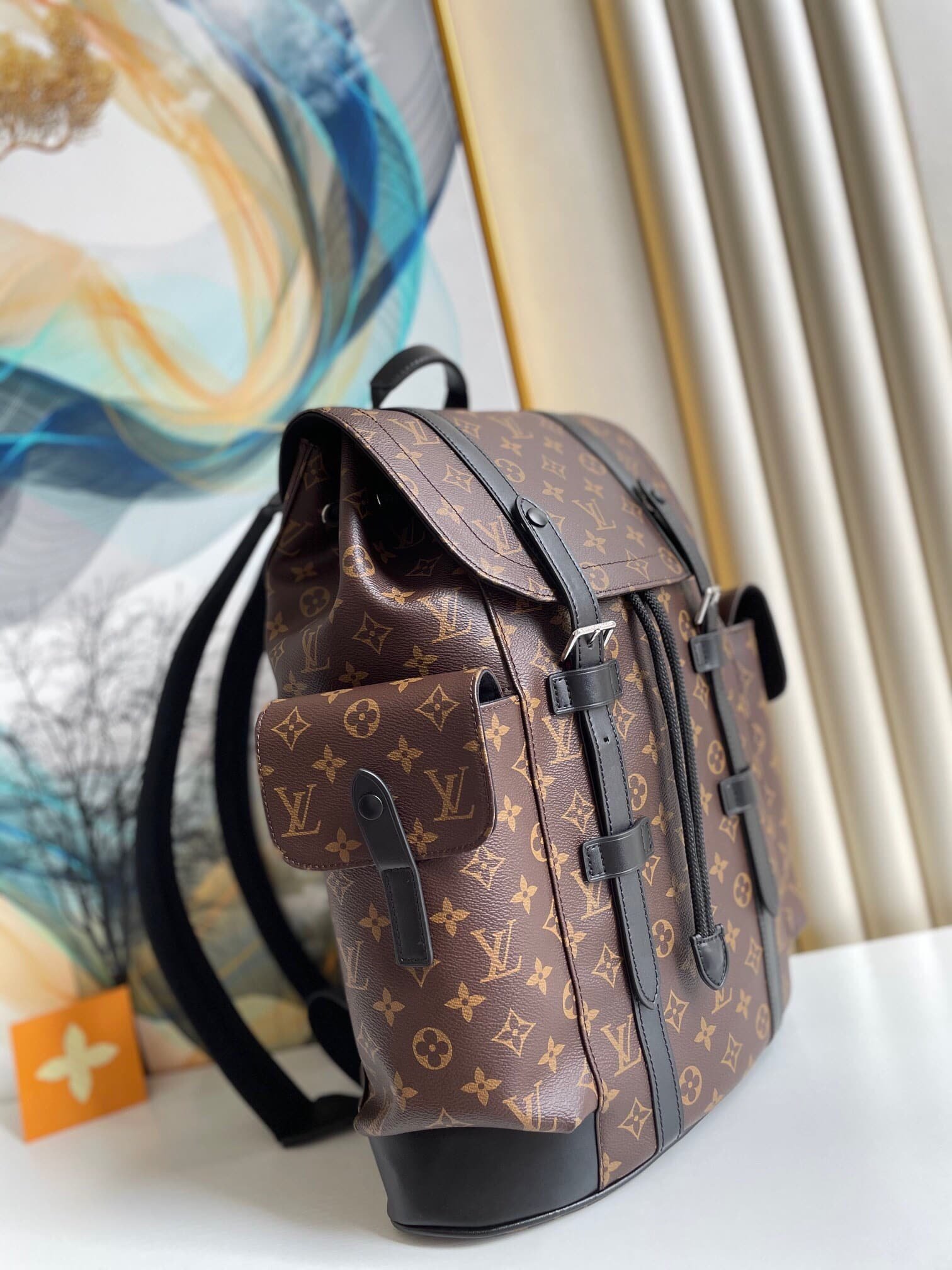 L0vis Vvtt0n Christopher Mm Backpack Monogram Macassar Brown 44Cm M43735