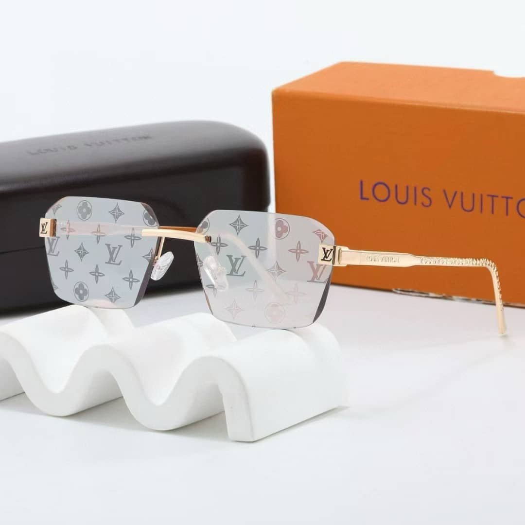 L0vis Vvtt0n Lv Low Square Sunglasses Pure White