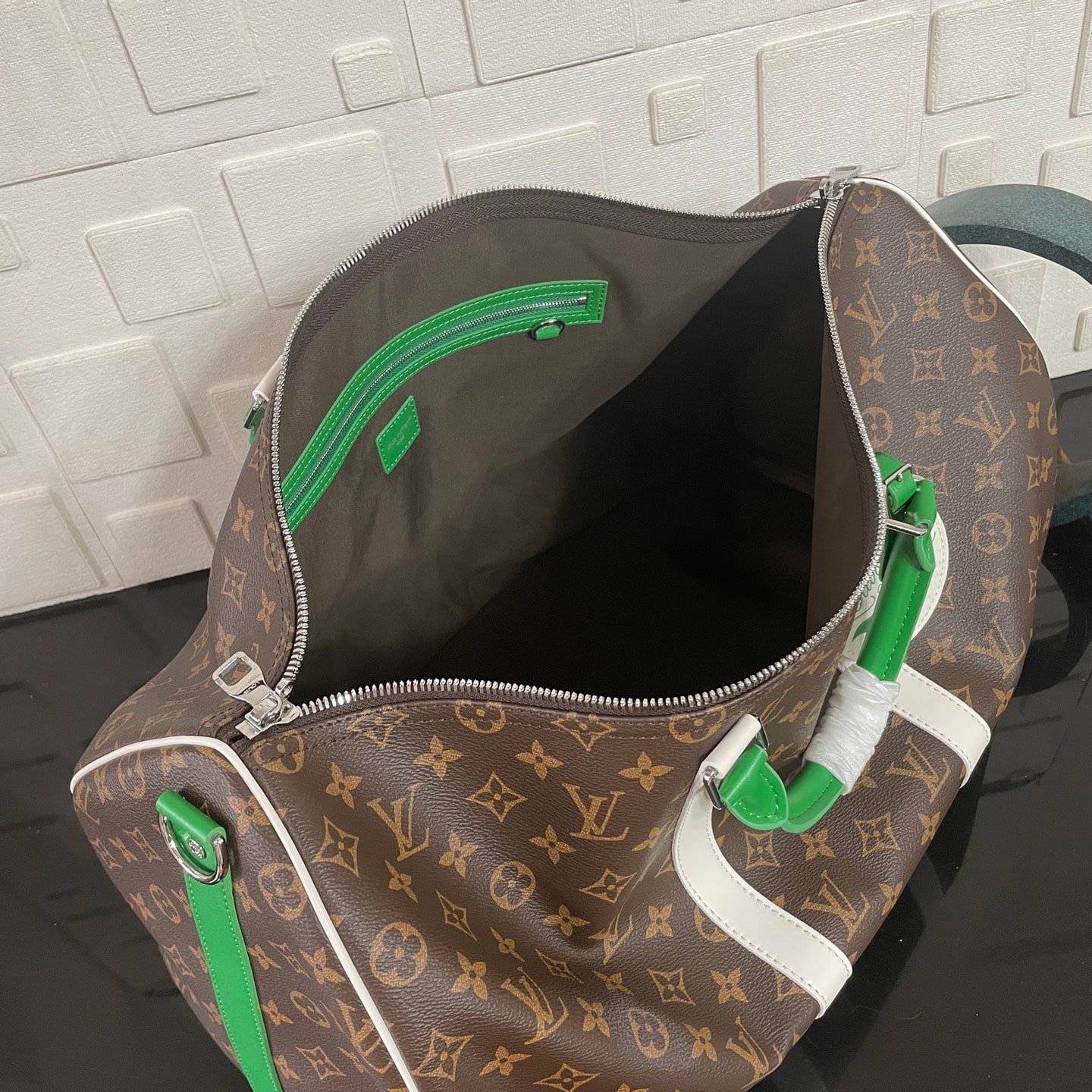 [S*per Vip 1:1] L0vis Vvtt0n Keepall Bandoulière 50 Monogram And Green 50Cm M13926