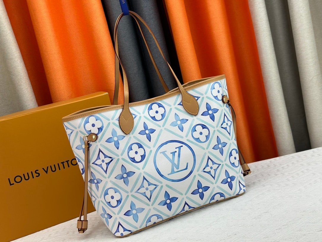 L0vis Vvtt0n Neverfull Mm Autres Toiles Monogram Lagoon 31Cm M11263