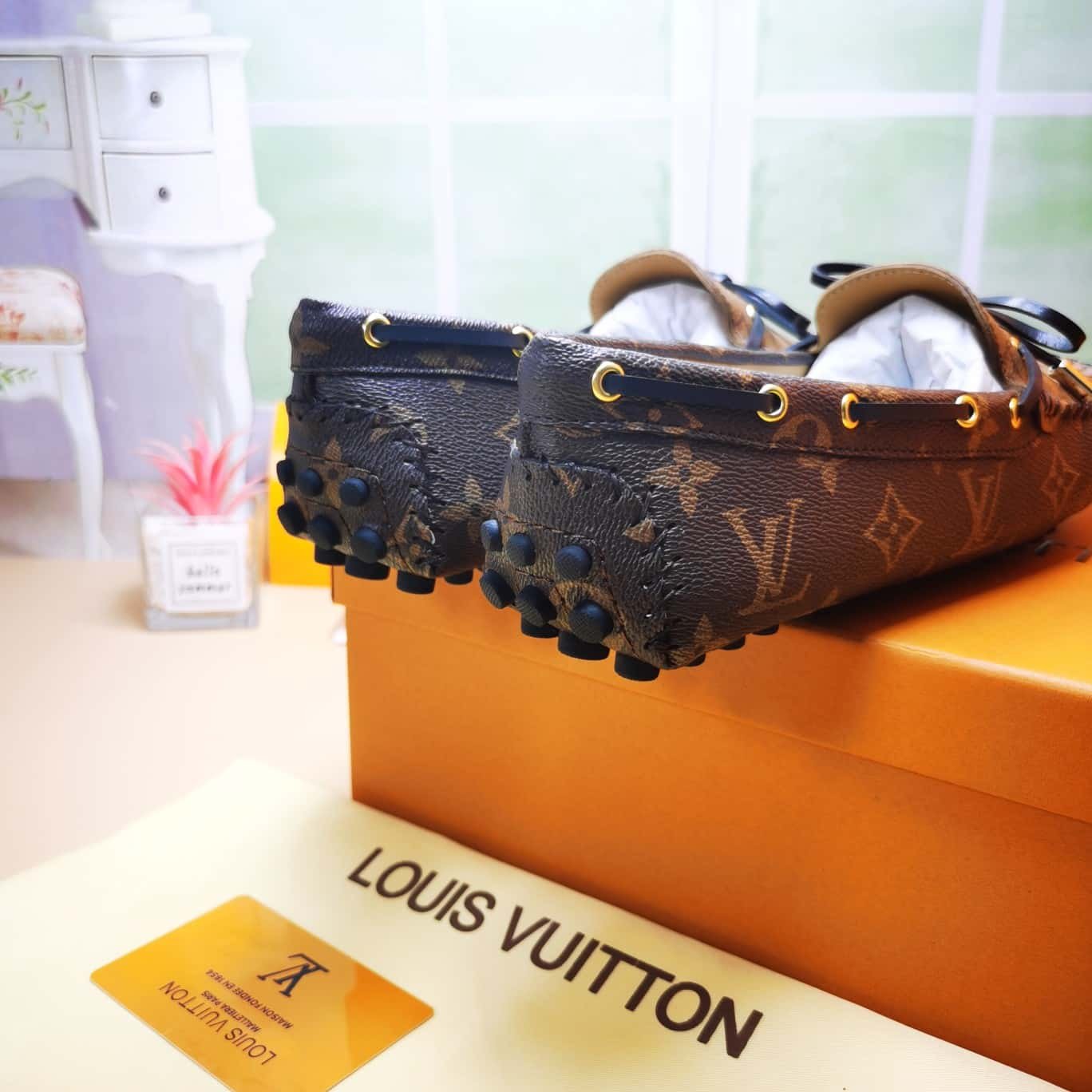 L0vis Vvtt0n Gloria Flat Loafers Brown 1Abv23