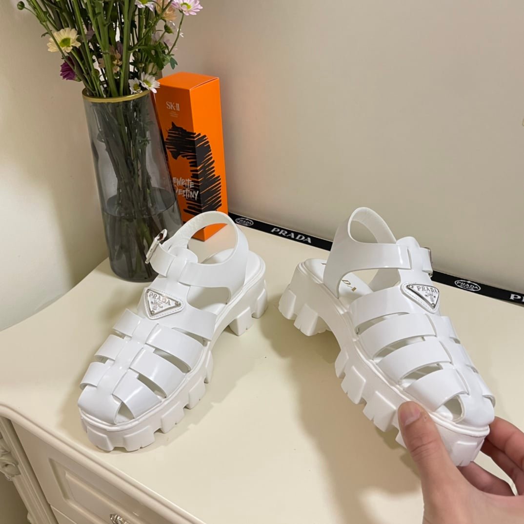 Pra*a Foam Rubber Sandals White 1X853M3Lkkf0009F055