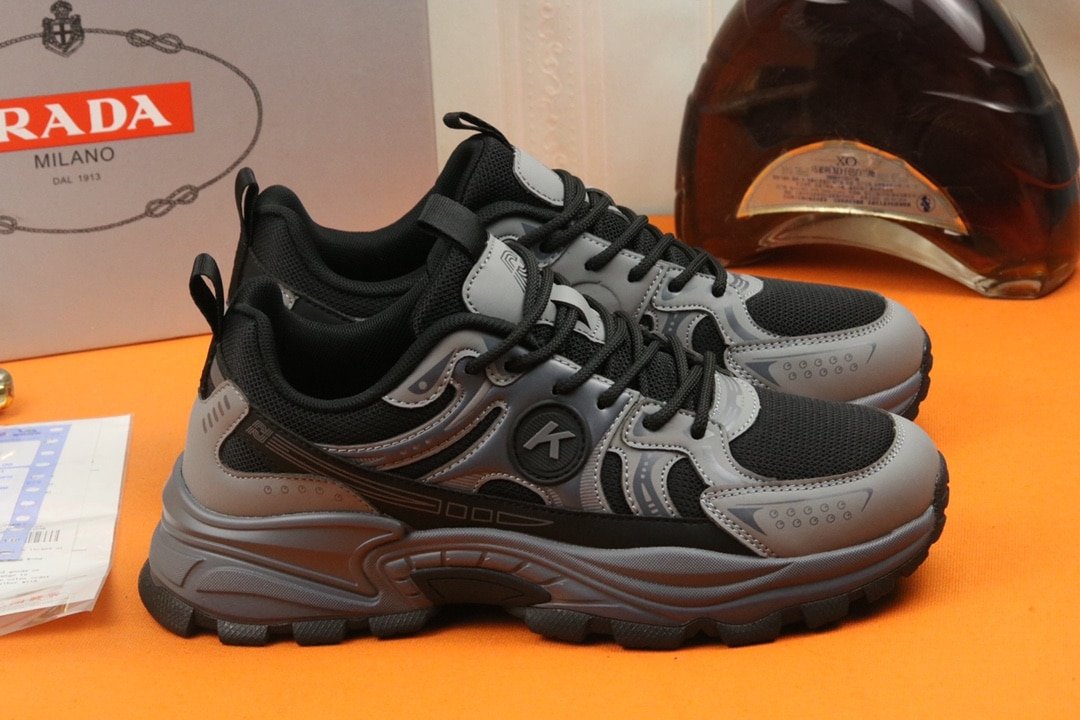 Pra*a Sport Running Sneaker In Black