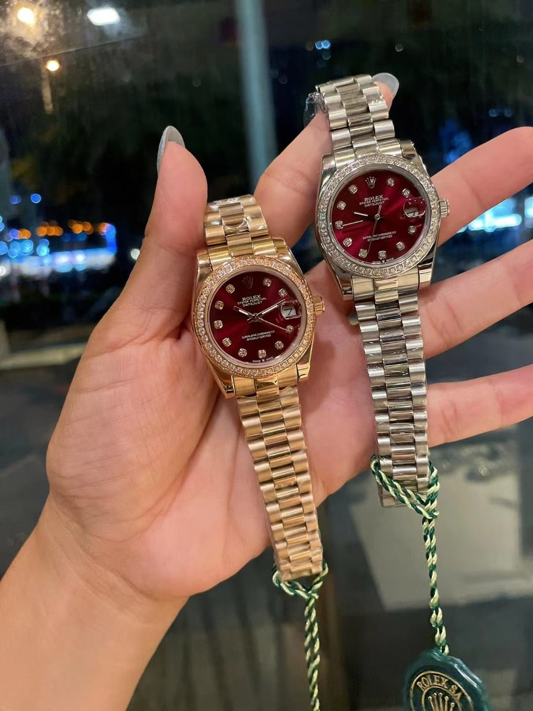 R01ex Lady Datejust Demi Red Dial And Gold 31Mm 278383Rbr 0020