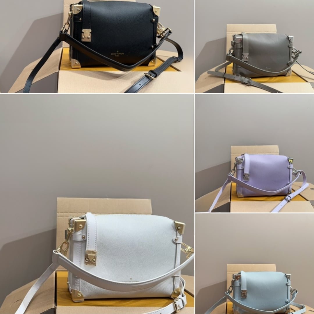 L0vis Vvtt0n Side Trunk Mm Grained Calf Leather Bleu Olympe 23Cm M25067