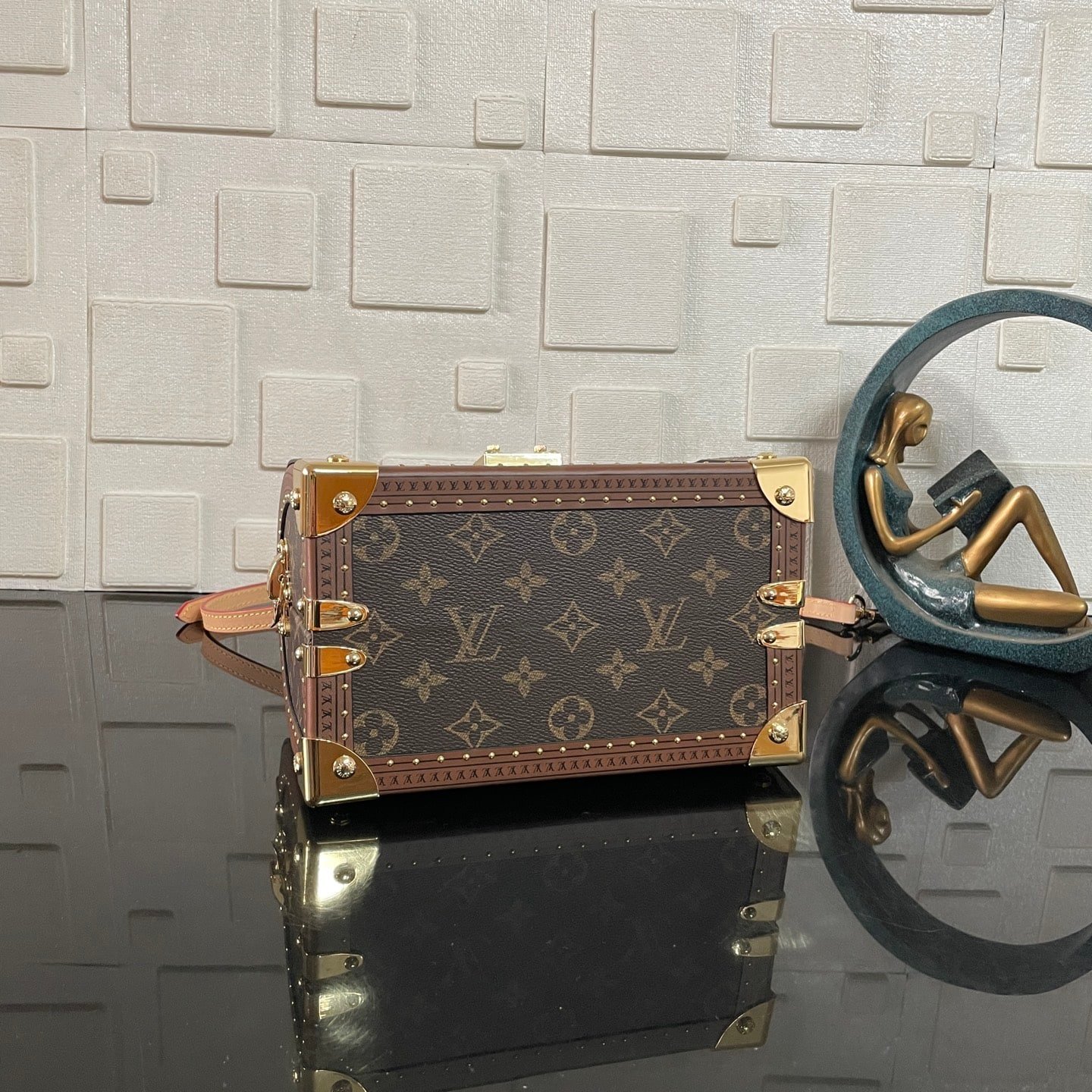 [S*per Vip 1:1] L0vis Vvtt0n Speedy Trunk Box Bag 20 Monogram Brown 21Cm M11154