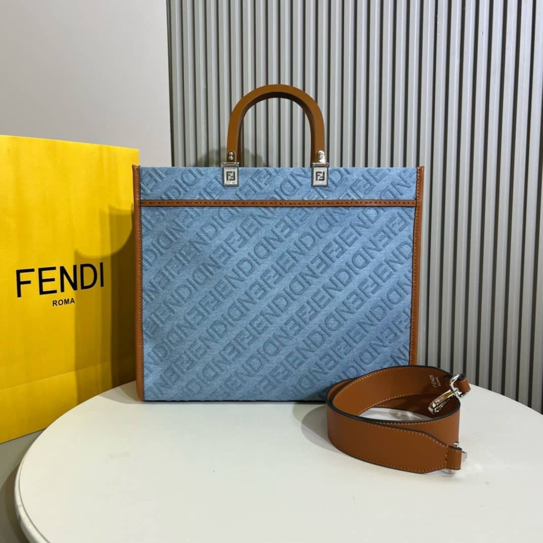 F**di Sunshine Medium Denim Light Blue 35Cm