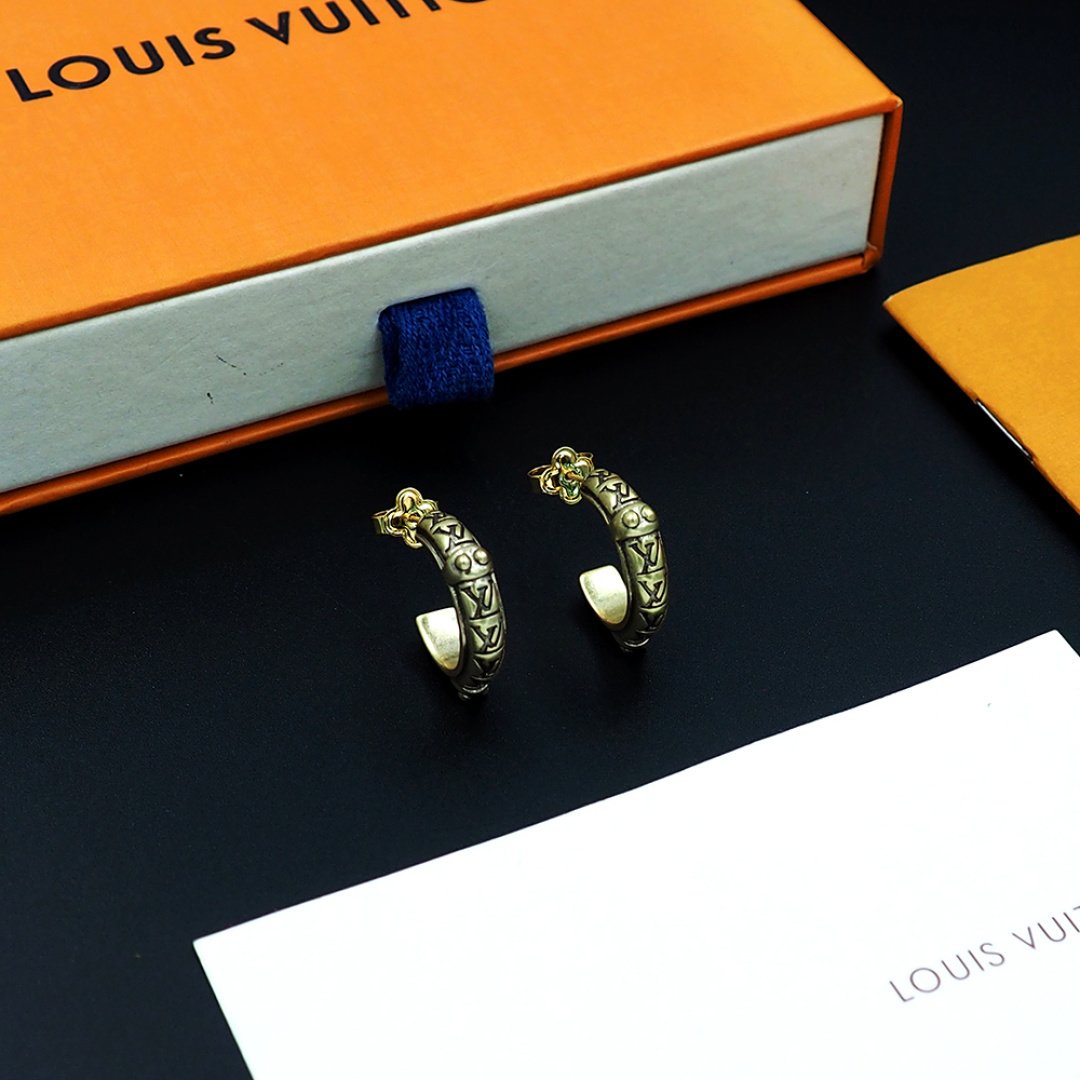 L0vis Vvtt0n Lv Lozine Hoop Earrings Gold