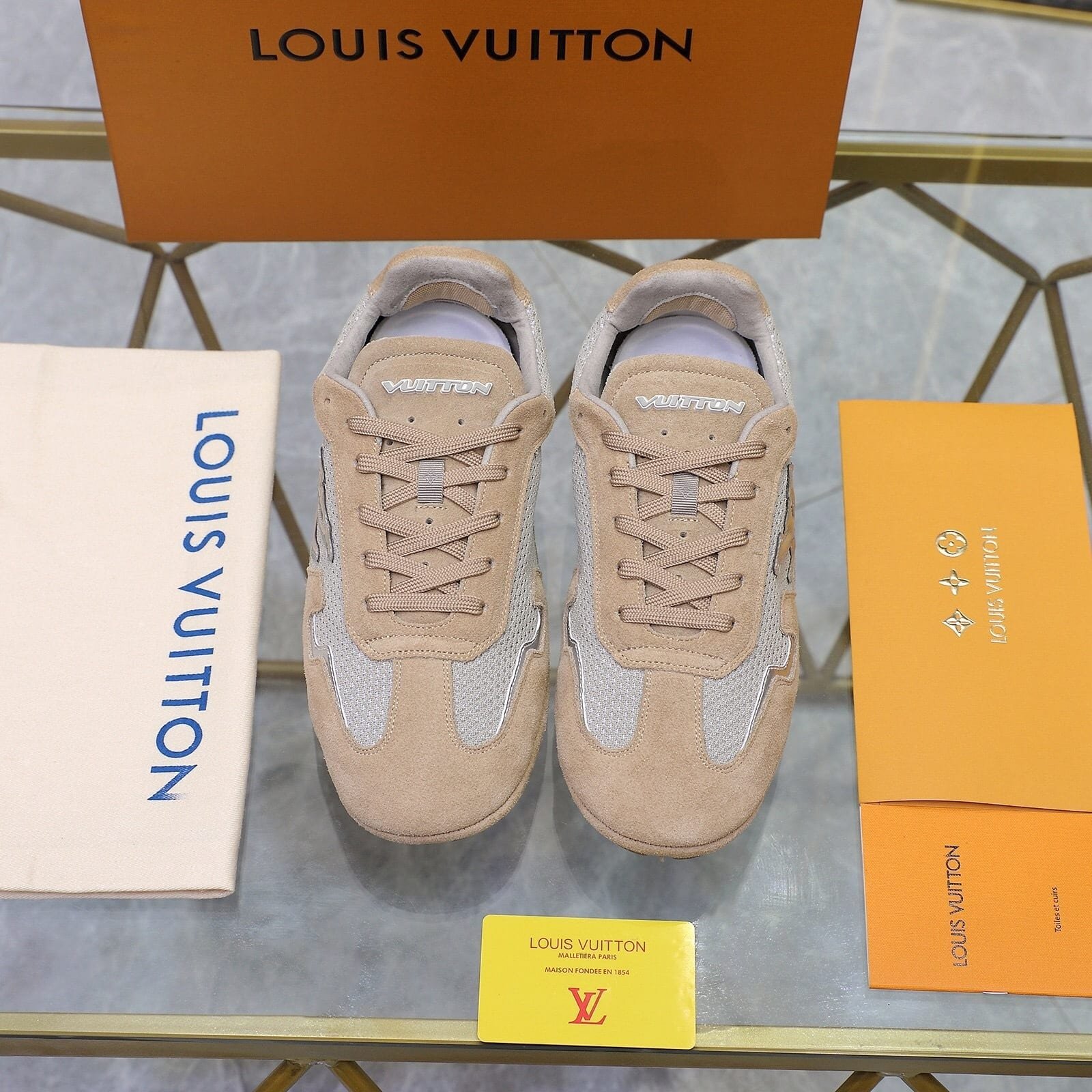 L0vis Vvtt0n Lv Rally Sneaker Beige 1Ahu04
